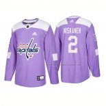 Maillot Hockey Washington Capitals Matt Niskanen Authentique 2018 Fights Cancer Volet