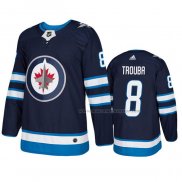 Maillot Hockey Winnipeg Jets Jacob Trouba Domicile Authentique Bleu