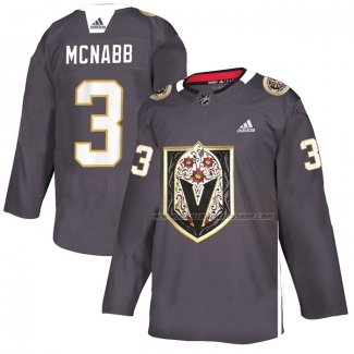 Maillot Vegas Golden Knights Brayden Mcnabb Dia de Los Muertos Gris