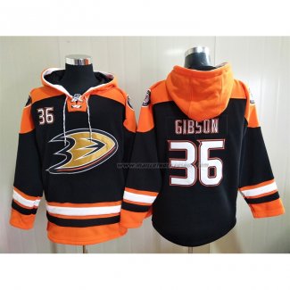 Veste a Capuche Anaheim Ducks John Gibson Noir