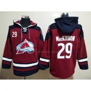 Veste a Capuche Colorado Avalanche Nathan Mackinnon Rouge