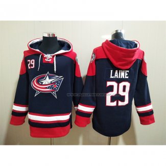 Veste a Capuche Columbus Blue Jackets Patrik Laine Bleu