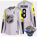 Maillot Hockey 2018 All Star Washington Capitals Alex Ovechkin Authentique Gris