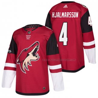 Maillot Hockey Arizona Coyotes Niklas Hjalmarsson Domicile Authentique 2018 Rouge