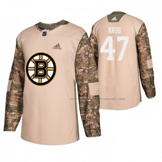 Maillot Hockey Boston Bruins Torey Krug Veterans Day Camouflage