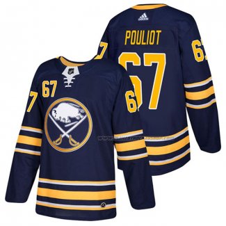 Maillot Hockey Buffalo Sabres Benoit Pouliot Domicile Authentique 2018 Bleu