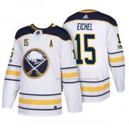 Maillot Hockey Buffalo Sabres Jack Eichel 2018 New Season Team Road Blanc