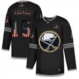 Maillot Hockey Buffalo Sabres Jack Eichel 2020 USA Flag Noir