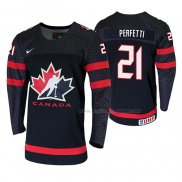 Maillot Hockey Canada Cole Perfetti 2019 Hlinka Gretzky Cup Noir