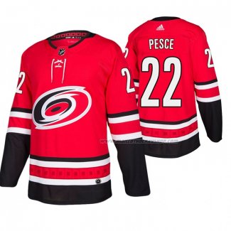 Maillot Hockey Carolina Hurricanes Brett Pesce Domicile Authentique Rouge