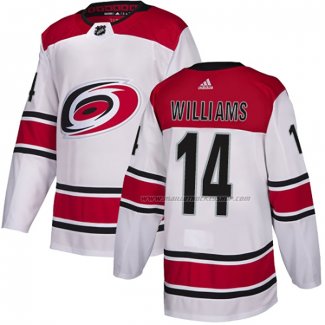 Maillot Hockey Carolina Hurricanes Justin Williams 2019-20 Exterieur Authentique Blanc