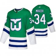 Maillot Hockey Carolina Hurricanes Petr Mrazek Whalers Night Vert