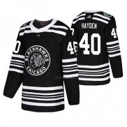 Maillot Hockey Chicago Blackhawks John Hayden 2019 Winter Classic Noir