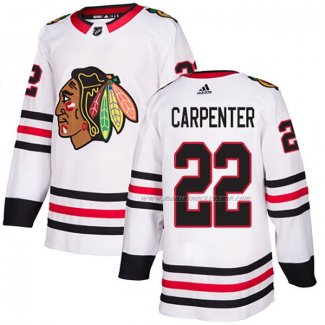 Maillot Hockey Chicago Blackhawks Ryan Carpenter Road Authentique Blanc