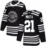 Maillot Hockey Chicago Blackhawks Stan Mikita Authentique 2019 Winter Classic Noir