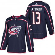 Maillot Hockey Columbus Blue Jackets Cam Atkinson Authentique Domicile 2018 Bleu