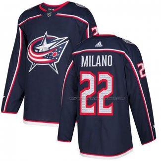 Maillot Hockey Columbus Blue Jackets Milano Domicile Authentique Bleu