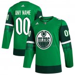 Maillot Hockey Edmonton Oilers 2023 St. Patrick's Day Authentique Personnalise Vert