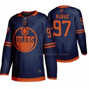 Maillot Hockey Edmonton Oilers Connor Mcdavid Alterner Authentique Bleu