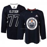 Maillot Hockey Edmonton Oilers Oscar Klefbom New Season Practice Bleu