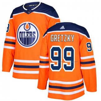 Maillot Hockey Edmonton Oilers Wayne Gretzky Domicile Authentique Orange