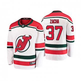 Maillot Hockey Enfant New Jersey Devils Pavel Zacha Alterner Breakaway Blanc