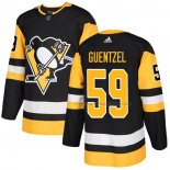 Maillot Hockey Enfant Pittsburgh Penguins Jake Guentzel Noir Domicile Authentique Noir