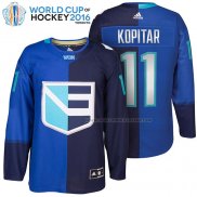 Maillot Hockey Europa Anze Kopitar Premier 2016 World Cup Bleu