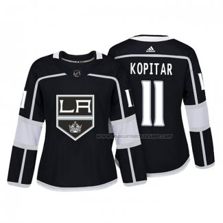 Maillot Hockey Femme Los Angeles Kings Anze Kopitar Authentique Joueur Noir