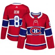 Maillot Hockey Femme Montreal Canadiens Jordie Benn Authentique Joueur Rouge