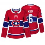Maillot Hockey Femme Montreal Canadiens Shea Weber Authentique Joueur Rouge