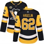Maillot Hockey Femme Pittsburgh Penguins Carl Hagelin 50 Anniversary Domicile Premier Noir