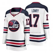 Maillot Hockey Femme Winnipeg Jets Adam Lowry Heritage Breakaway Blanc