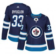 Maillot Hockey Femme Winnipeg Jets Dustin Byfuglien Domicile Authentique Joueur Bleu