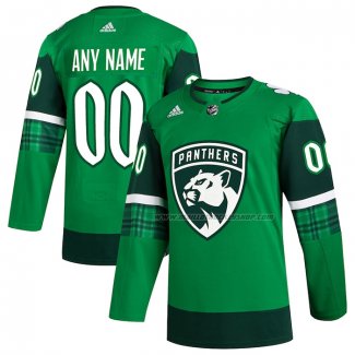 Maillot Hockey Florida Panthers 2023 St. Patrick's Day Authentique Personnalise Vert