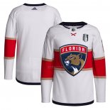 Maillot Hockey Florida Panthers 2023 Stanley Cup Final Exterieur Primegreen Blanc