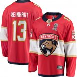 Maillot Hockey Florida Panthers Sam Reinhart Domicile 2024 Stanley Cup Champions Breakaway Rouge