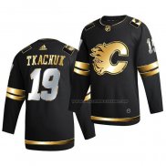 Maillot Hockey Golden Edition Calgary Flames Matthew Tkachuk Limited Authentique 2020-21 Noir