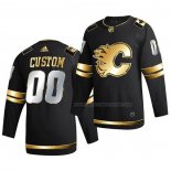 Maillot Hockey Golden Edition Calgary Flames Personnalise Limited Authentique 2020-21 Noir