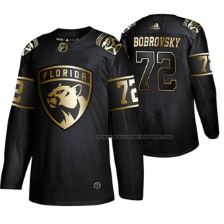 Maillot Hockey Golden Edition Florida Panthers Sergei Bobrovsky Authentique Noir