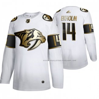 Maillot Hockey Golden Edition Nashville Predators Mattias Ekholm Limited Blanc