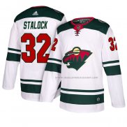 Maillot Hockey Minnesota Wild Alex Stalock Blanc 2018 Exterieur