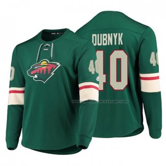 Maillot Hockey Minnesota Wild Devan Dubnyk Platinum Vert