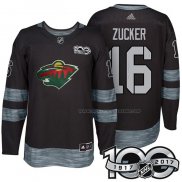 Maillot Hockey Minnesota Wild Jason Zucker 1917-2017 100th Anniversaire Noir