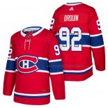 Maillot Hockey Montreal Canadiens Jonathan Drouin Authentique Domicile 2018 Rouge