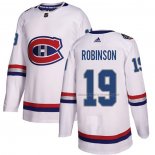 Maillot Hockey Montreal Canadiens Larry Robinson Authentique 2017 100 Classic Blanc