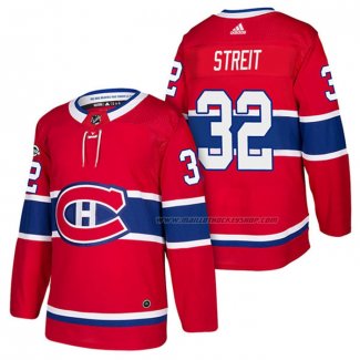 Maillot Hockey Montreal Canadiens Mark Streit Authentique Domicile 2018 Rouge