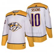 Maillot Hockey Nashville Predators Colton Sissons Authentique Exterieur 2018 Blanc