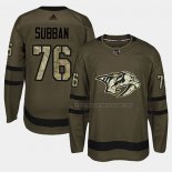 Maillot Hockey Nashville Predators P.k. Subban 2018 Salute To Service Vert Militar