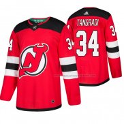 Maillot Hockey New Jersey Devils Eric Tangradi Domicile Authentique Rouge